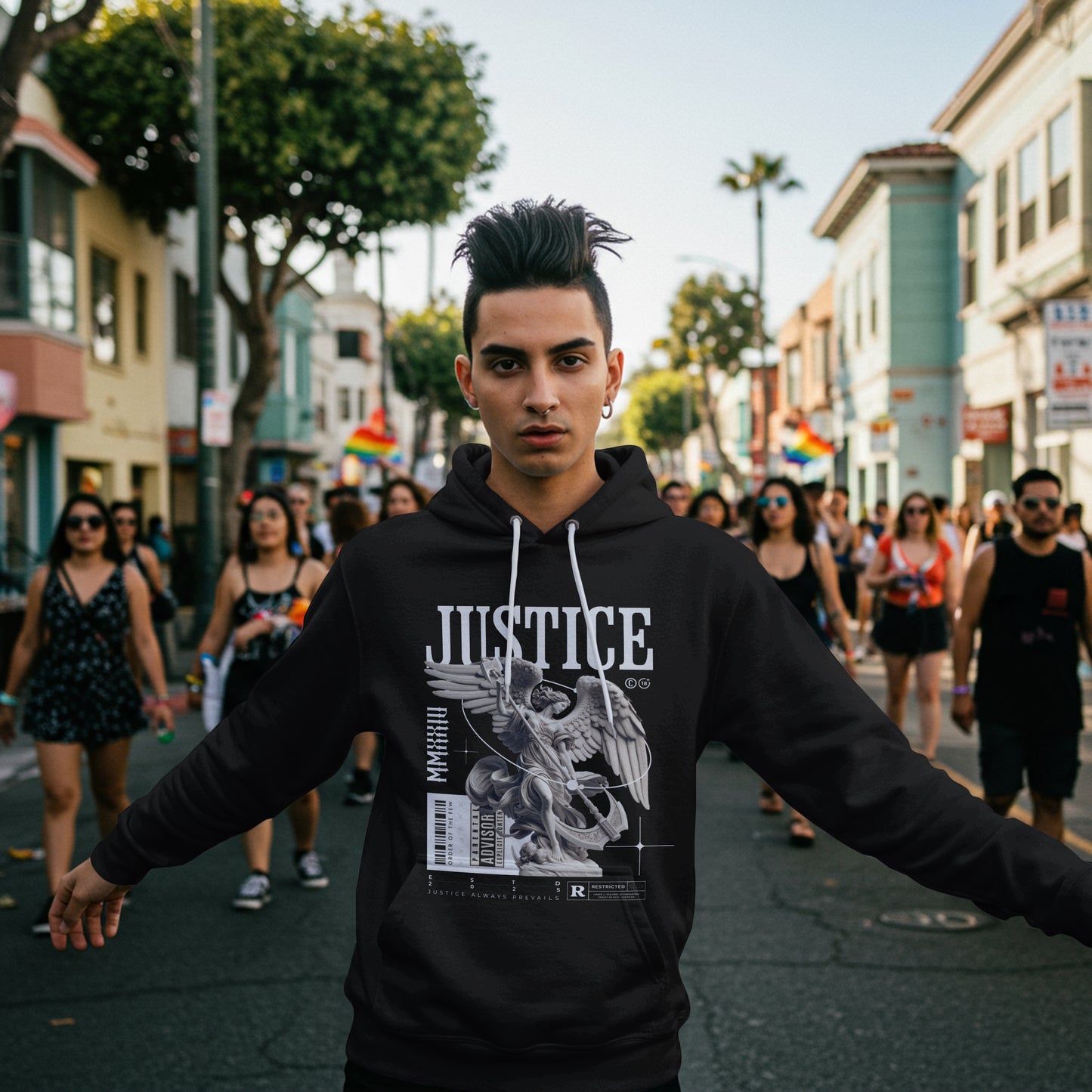 Justice Oversized Hoodie